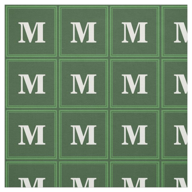 Tecido Banda verde monograma (Modelo)