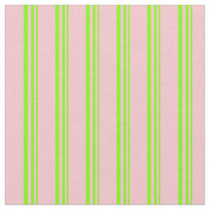 Tecido Bandas de Chartreuse e Rosa