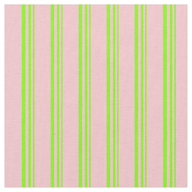 Tecido Bandas de Chartreuse e Rosa (Detalhe)
