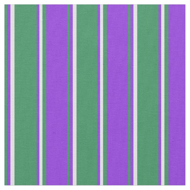 Tecido Bandas de cor verde, roxa e Lavanda (Detalhe)