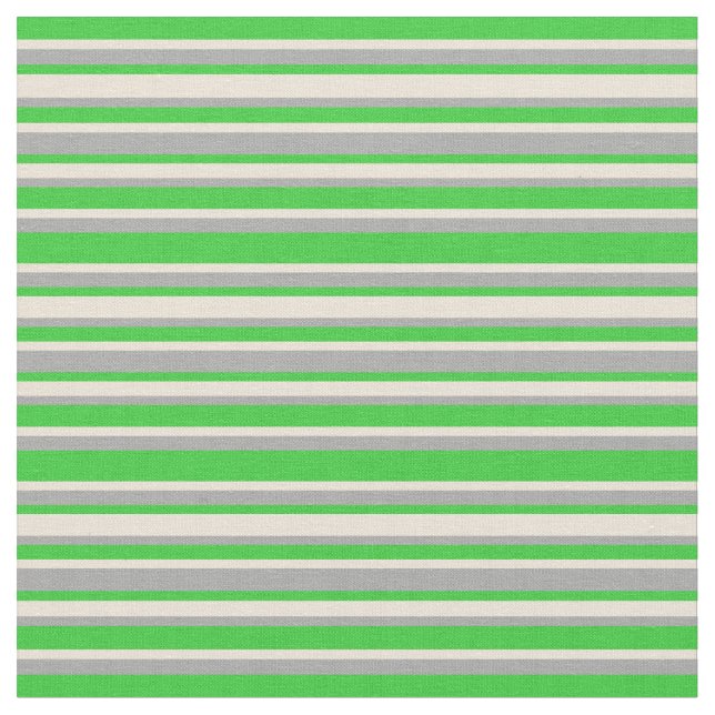 Tecido Bandas de verde limão, Bisque e Cinzas Escuras Col (Detalhe)