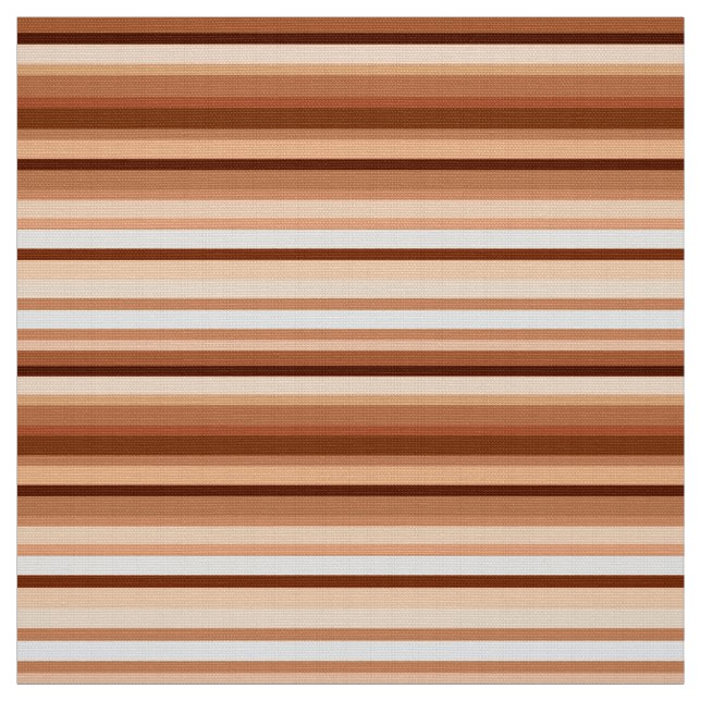 Tecido Bandas misturadas, Castanho, Tan e Creme (Modelo)