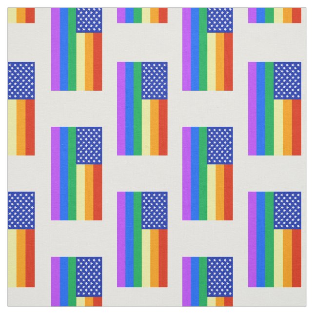 Tecido Bandeira americana do arco-íris de LGBT (Modelo)