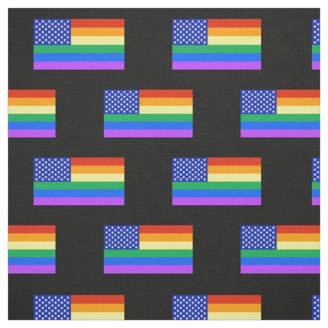Tecido Bandeira americana do arco-íris de LGBT (Modelo)