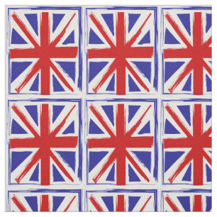 Tecido Bandeira britânica de Union Jack do estilo do