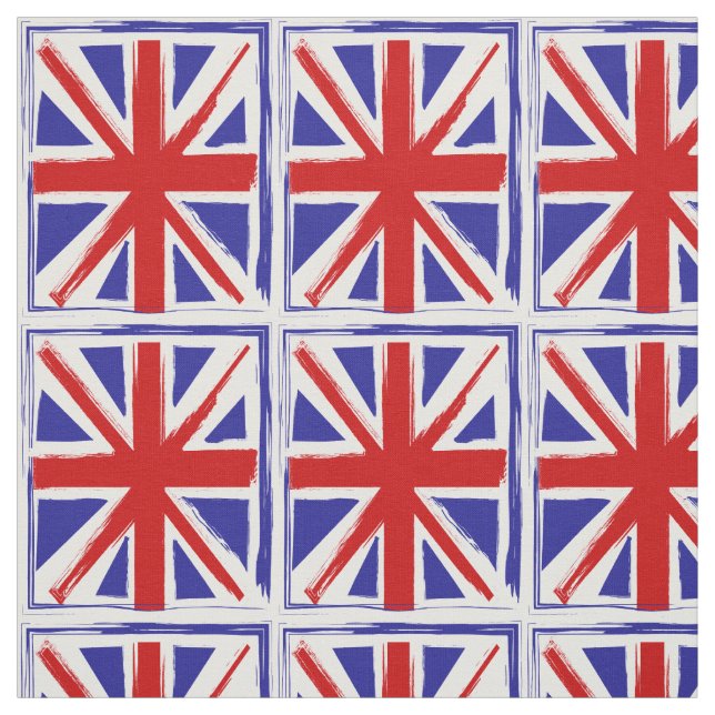 Tecido Bandeira britânica de Union Jack do estilo do (Modelo)