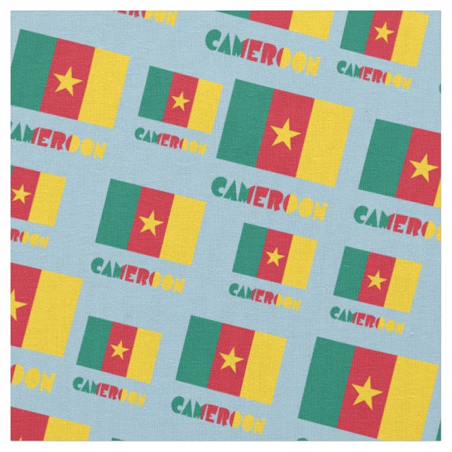 Tecido Bandeira Camaronesa e Camarões (Detalhe)