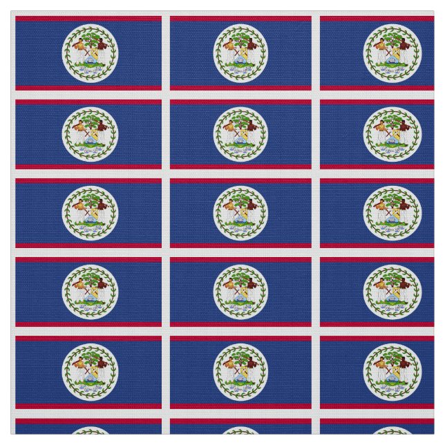 Tecido Bandeira clássica de Belize (Modelo)