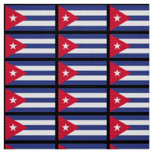 Tecido Bandeira clássica de Cuba