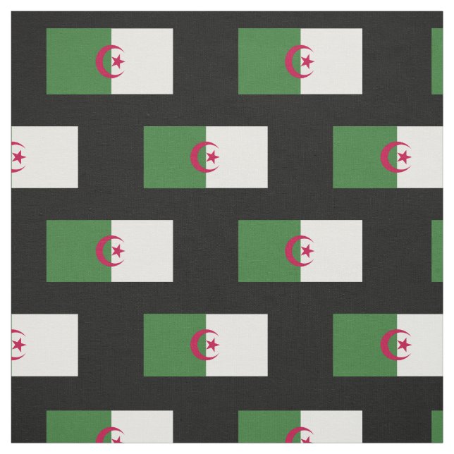 Tecido Bandeira da Argélia (Modelo)