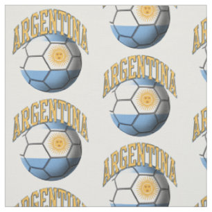 Tecido Bandeira da Argentina - Padrão de Bola de Futebol