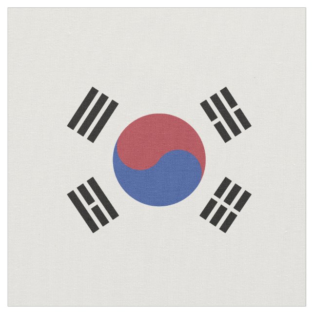Tecido Bandeira da Coreia do Sul (Detalhe)