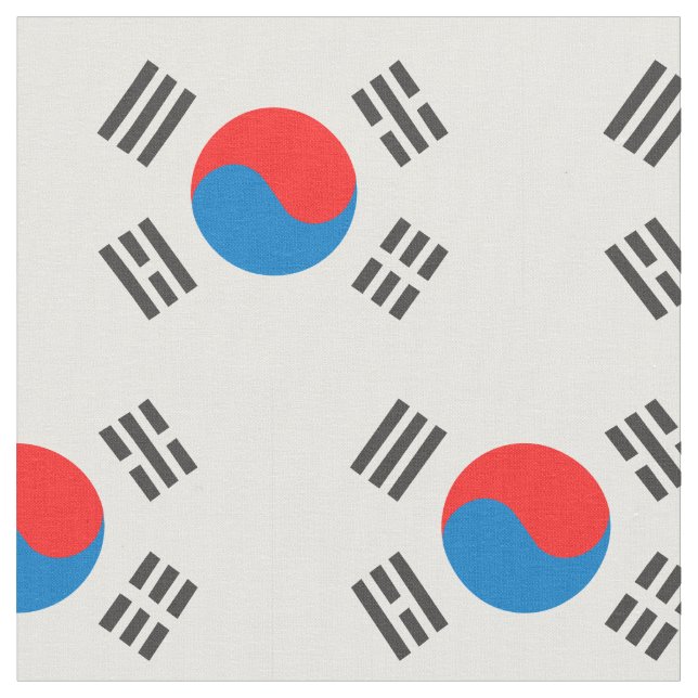 Tecido Bandeira da Coreia do Sul (Detalhe)