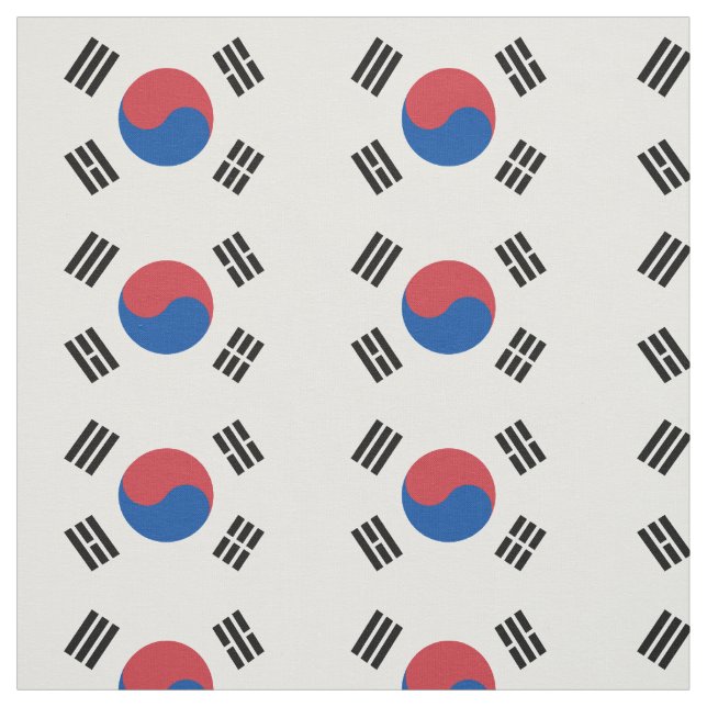 Tecido Bandeira da Coreia do Sul (Modelo)