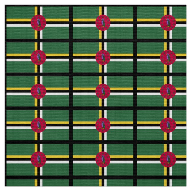 Tecido Bandeira da Domínica (Modelo)
