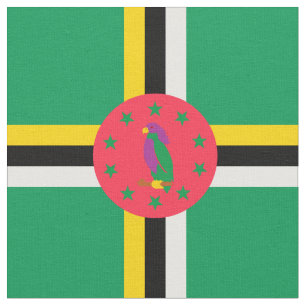 Tecido Bandeira da Domínica