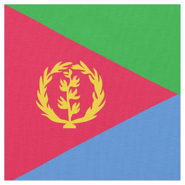 Tecido Bandeira da Eritreia (Detalhe)