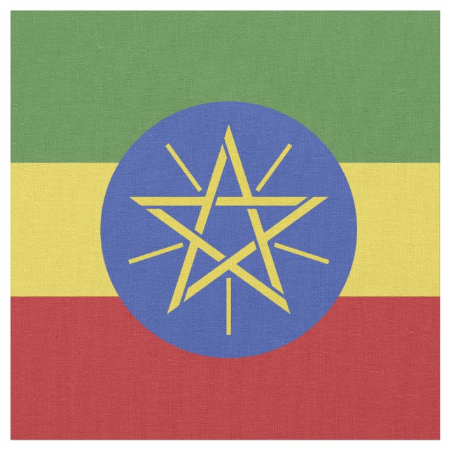 Tecido Bandeira da Etiópia (Detalhe)