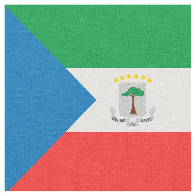 Tecido Bandeira da Guiné Equatorial (Detalhe)