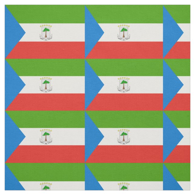 Tecido Bandeira da Guiné Equatorial (Modelo)