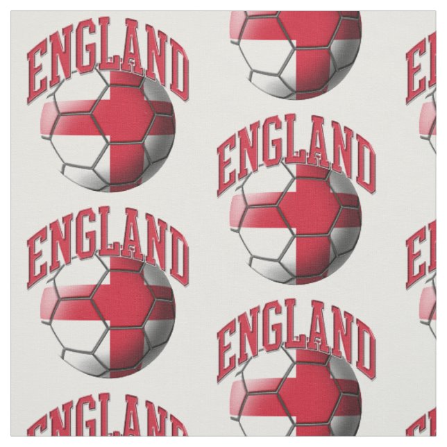 Tecido Bandeira da Inglaterra - Padrão de Bola de Futebol (Modelo)