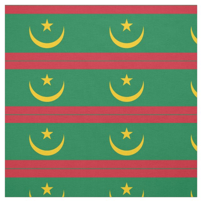 Tecido Bandeira da Mauritânia (Modelo)