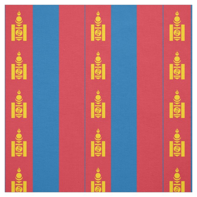 Tecido Bandeira da Mongólia (Modelo)