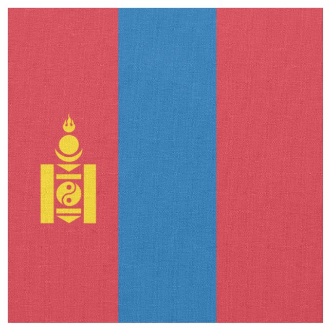 Tecido bandeira da Mongólia (Detalhe)
