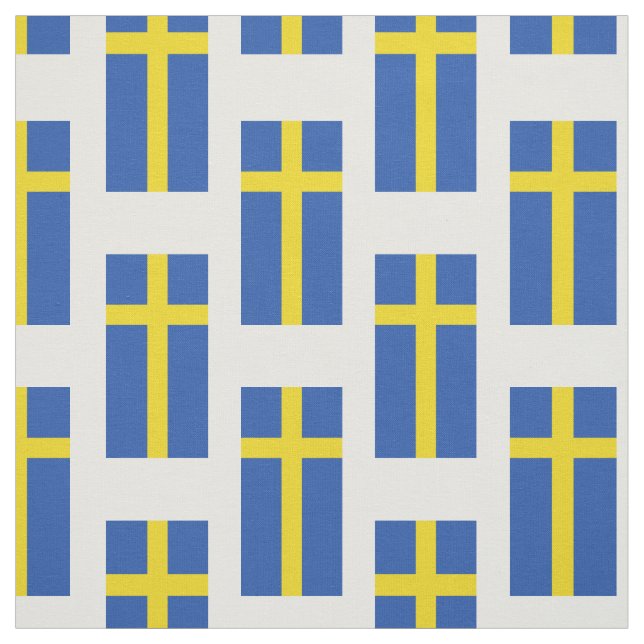 Tecido Bandeira da suecia (Modelo)