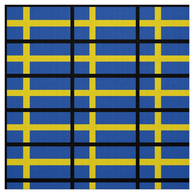 Tecido Bandeira da suecia (Modelo)