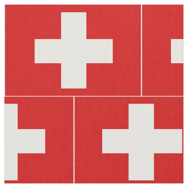 Tecido Bandeira da suiça (Detalhe)