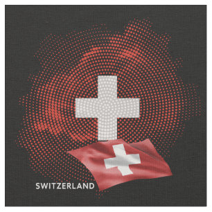Tecido bandeira da Suíça