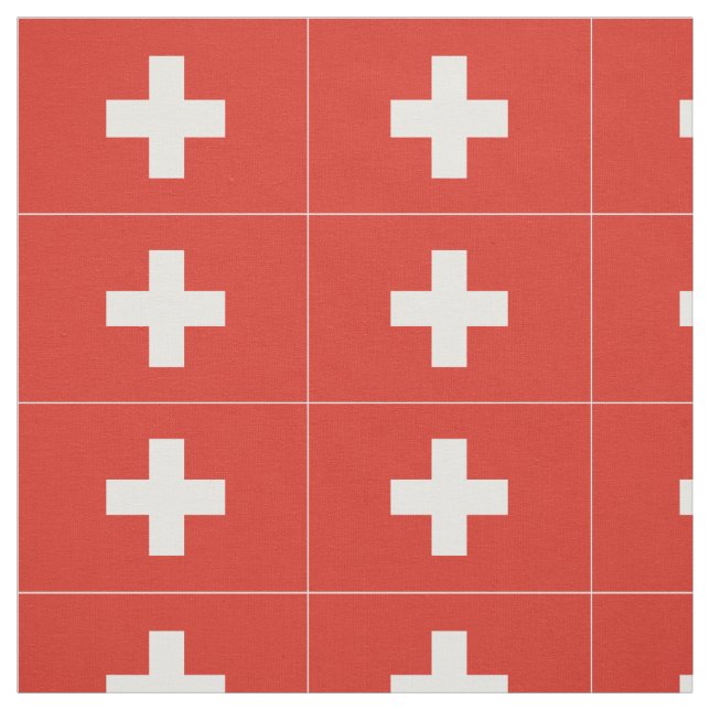 Tecido Bandeira da Suíça (Modelo)