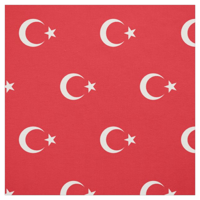Tecido Bandeira da Turquia (Modelo)