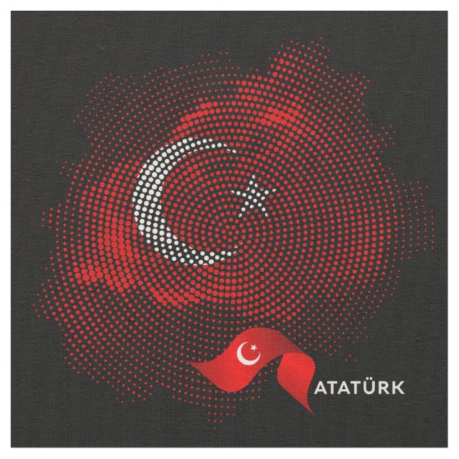 Tecido Bandeira da Turquia (Detalhe)