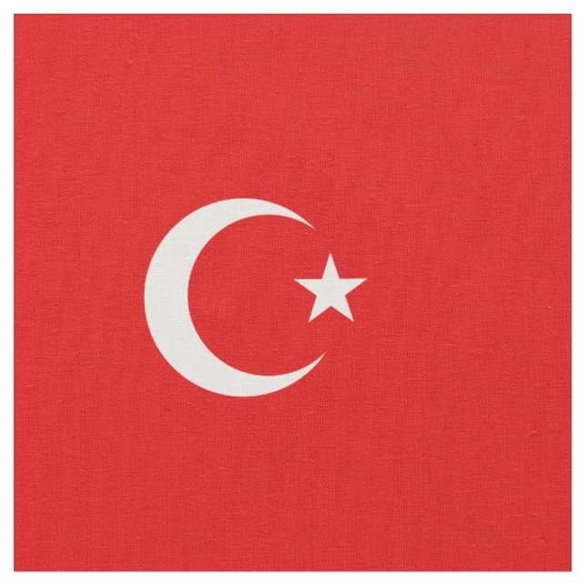 Tecido Bandeira da Turquia (Detalhe)