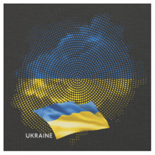 Tecido bandeira da Ucrânia