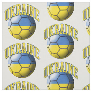 Tecido Bandeira da Ucrânia: Padrão de Bola de Futebol U