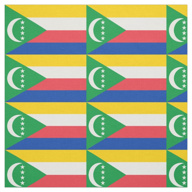 Tecido Bandeira das Comores (Modelo)