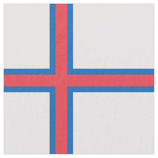 Tecido Bandeira das Ilhas Faroé (Detalhe)