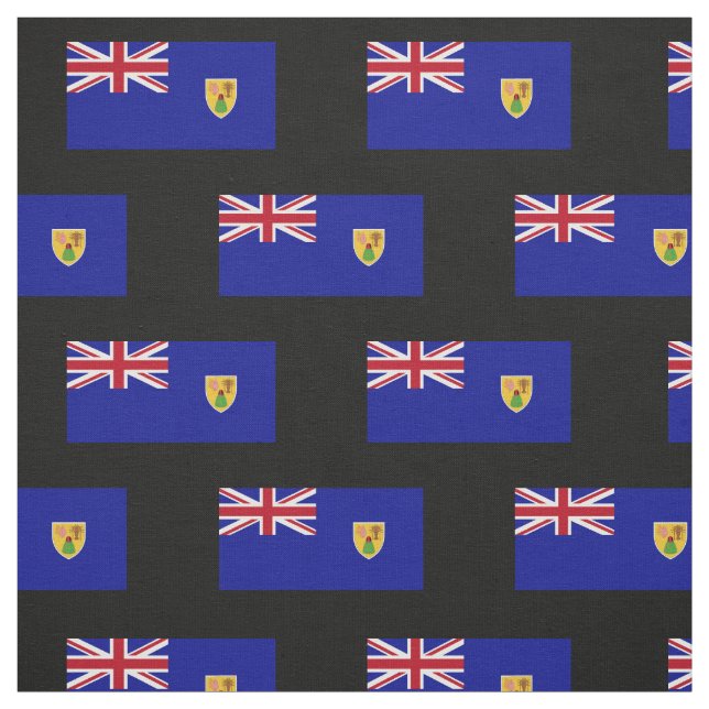 Tecido Bandeira das Ilhas Turcas e Caicos (Modelo)