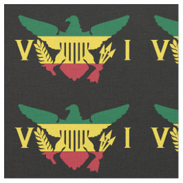 Tecido Bandeira das Ilhas Virgens Americanas, rasta, Verd