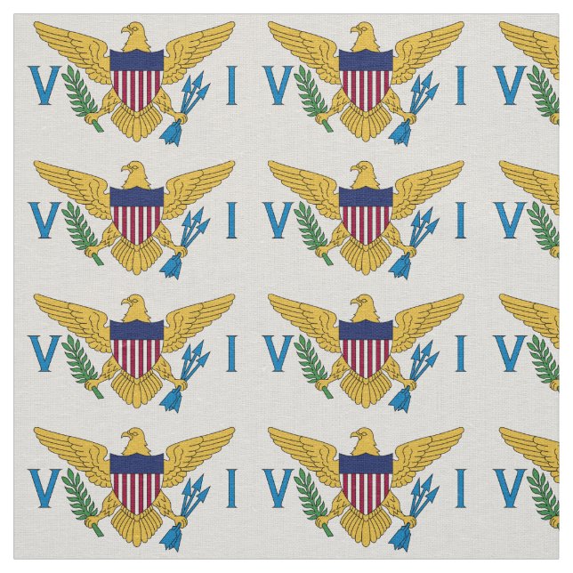 Tecido Bandeira das Ilhas Virgens dos Estados Unidos (Modelo)