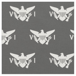 Tecido Bandeira das Ilhas Virgens dos EUA (Pequenas) Cinz