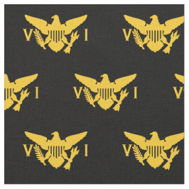 Tecido Bandeira das Ilhas Virgens dos EUA (Pequeno) Preto