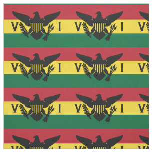 Tecido Bandeira das Ilhas Virgens dos EUA Vermelho, Ama