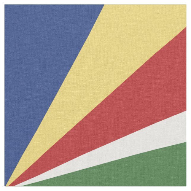 Tecido Bandeira das Seychelles (Detalhe)