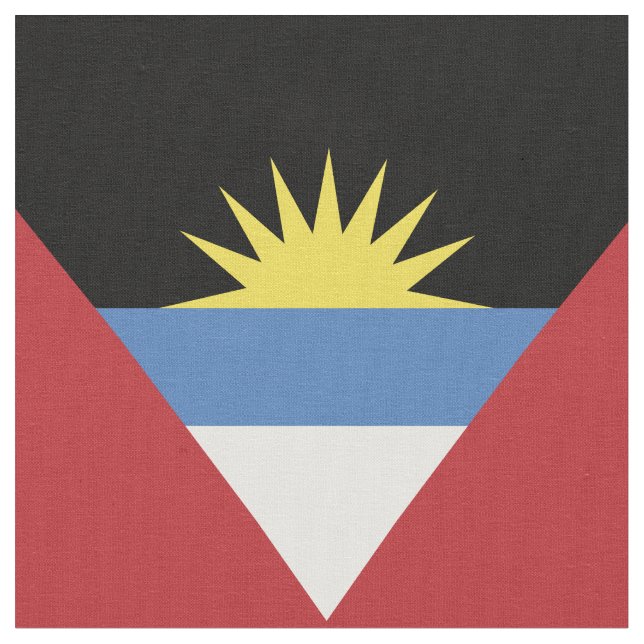 Tecido Bandeira de Antígua e Barbuda (Detalhe)