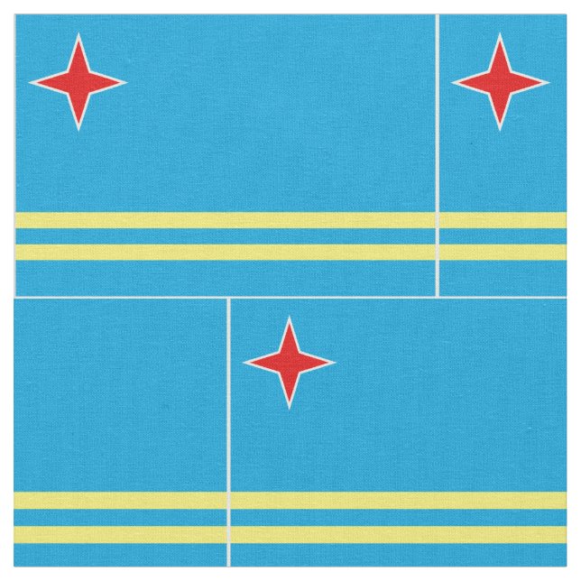 Tecido Bandeira de Aruba (Detalhe)