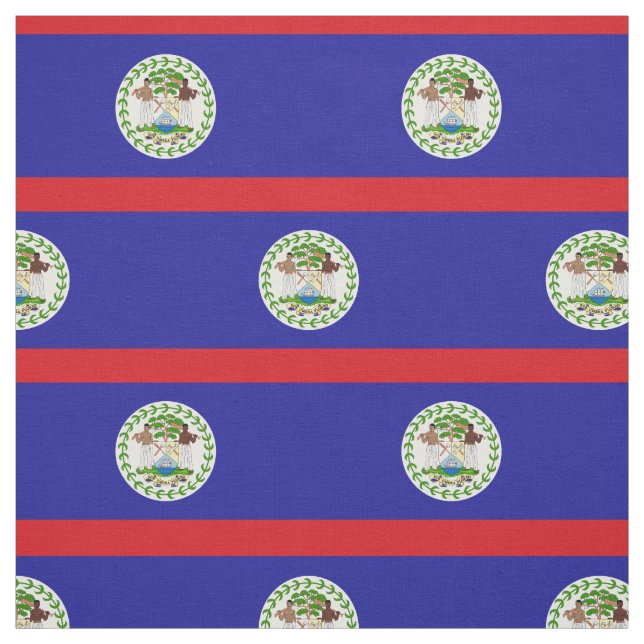 Tecido Bandeira de Belize (Modelo)